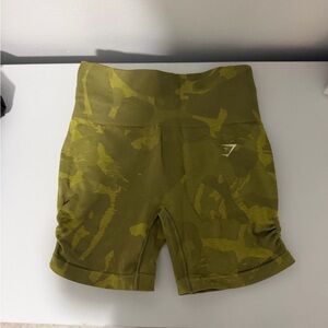 Gymshark Camo Olive Women's Bike Shorts